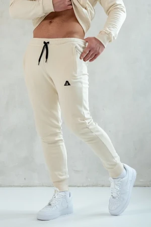 Spodnie dresowe męskie CREAM kremowe