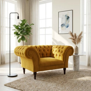 Wygodny Fotel pikowany PORTO Chesterfield