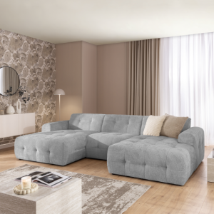 Designerski narożnik sześcioosobowy pikowany Imperial