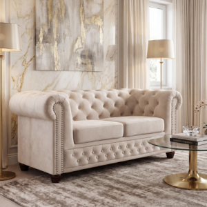Sofa dwuosobowa pikowana Chesterfield FELIX 2