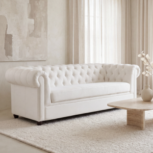 Nowoczesna Sofa trzyosobowa pikowana Chesterfield SYDNEY
