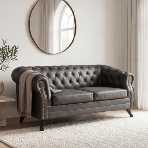 Sofa dwuosobowa pikowana Chesterfield GOWEL
