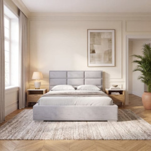 Designerskie łóżko tapicerowane glamour KAJA