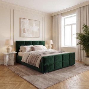 Łóżko tapicerowane glamour ROSS