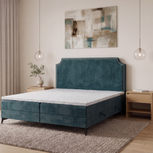 Nowoczesne łóżko kontynentalne w stylu glamour Limea