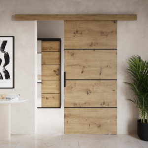 Nowoczesne Drzwi Przesuwne naścienne Arto na wymiar