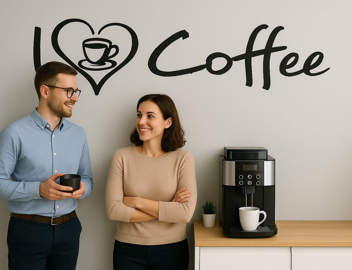 Naklejka do kuchni - I'love coffee