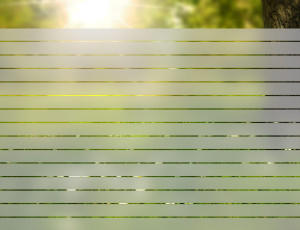 Wąskie Paski - folia na okno o efekcie mrożonego szkła