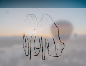 Szpilki Eleganckie - folia na okno o efekcie mrożonego szkła