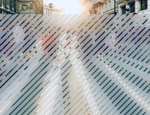 Ukośne Paski - folia na okno o efekcie mrożonego szkła