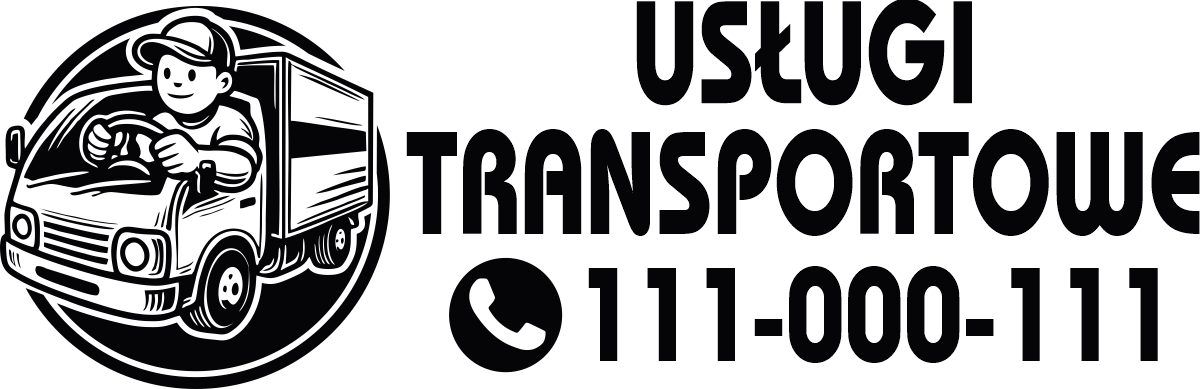 Naklejka reklamowa na samochód - Usługi Transportowe