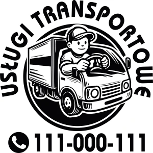 Naklejka Emblemat na Samochód: Usługi Transportowe z Twoim Telefonem