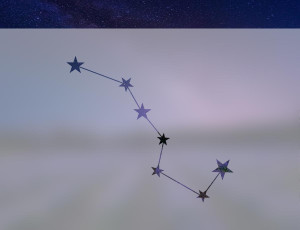 Wielki Wóz - folia na okno o efekcie mrożonego szkła