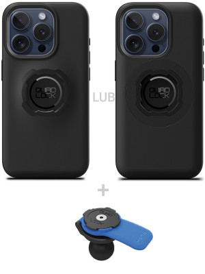 Zestaw: etui na telefoniPhone 15 Pro + uchwyt kulowy Quad Lock