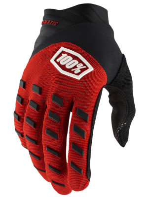 Rękawice cross 100% Airmatic czerwono-czarne