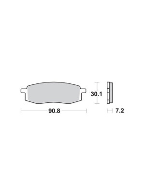 KLOCKI HAMULCOWE SBS 580 SI