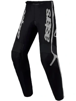 Spodnie cross dziecięce Alpinestars MX Fluid Apex V2 czarno-srebrne