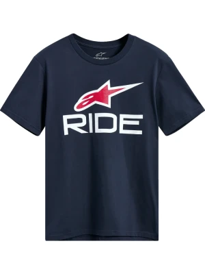 Koszulka z krótkim rękawem Alpinestars Rider 2.0 CSF niebiesko-biało-czerwona