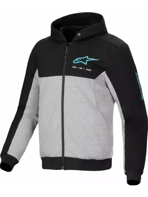 Bluza motocyklowa Alpinestars Chrome V2 czarno-szaro-niebieska