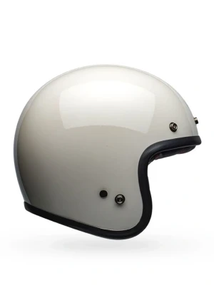 Kask otwarty Bell Custom 500 Solid Vintage biały
