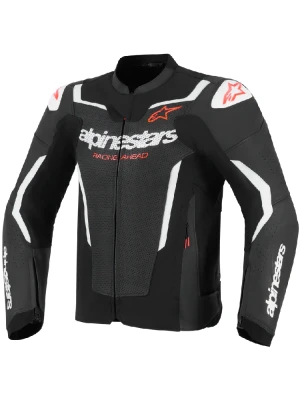 Kurtka motocyklowa skórzana Alpinestars GP Force Airflow v2 czarno-biała