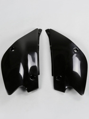 Osłony boczne tylne UFO do Kawasaki KX 85 (98-13) czarne