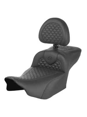 Kanapa motocyklowa dla kierowcy i pasażera z oparciem Saddlemen Roadsofa DS Extended Reach Harley Davidson Road Glide/ Street Glide (wybrane modele)