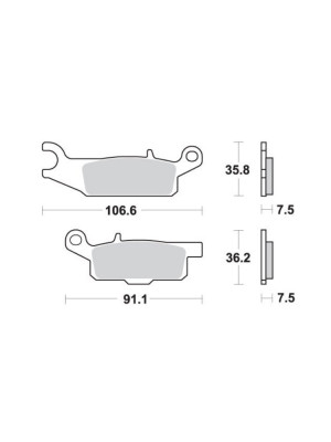 KLOCKI HAMULCOWE SBS 849 SI