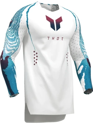 Bluza enduro Thor Sportmode Damascus biało-niebieska