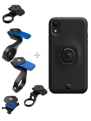 Zestaw rowerowy: etui na telefon iPhone XR + mocowanie Quad Lock