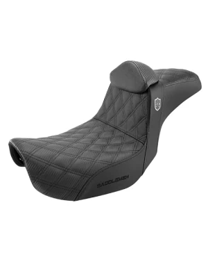 Kanapa motocyklowa dla kierowcy i pasażera z podparciem lędźwiowym Saddlemen SDC Performance Pro Series Gripper Harley Davidson FXD/ FXDWG/ FLD Dyna