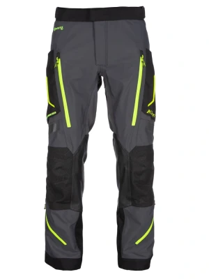 Spodnie motocyklowe tekstylne Klim Badlands Pro szaro-fluo żółte