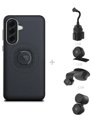 Zestaw do samochodu: etui MAG na telefon Samsung Galaxy A57 (magnetyczne) oraz mocowanie Quad Lock