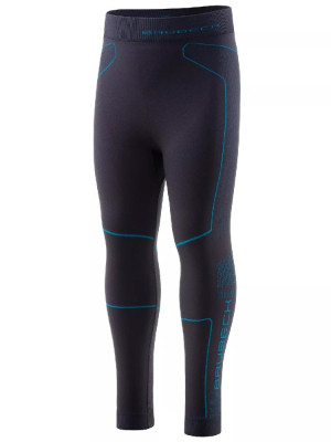 Legginsy termoaktywne dziecięce Brubeck Thermo Kids szaro-niebieskie