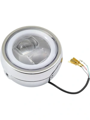 Reflektor przedni Daytona Capsule120 LED chromowany [120mm]