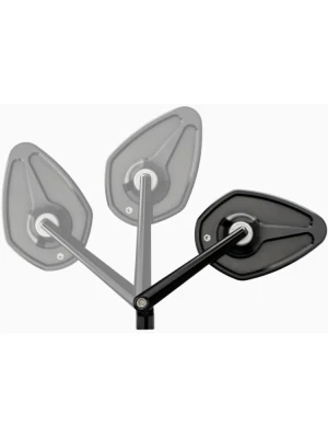 Lusterko motocyklowe uniwersalne Motogadget Mo.view Sport Flip aluminiowe, czarne [długość ramienia: 110 mm]