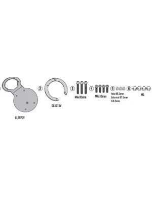 Mocowanie do tankbagów Kappa Tanklock Royal Enfield Himalayan 450 (24-)
