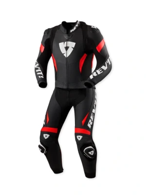 Kombinezon motocyklowy dwuczęściowy REV’IT! Argon 3 czarno-fluo czerwony