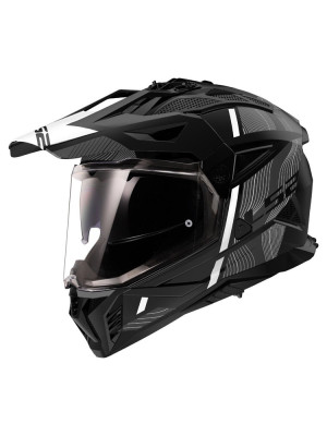 Kask adventure LS2 MX702 Pioneer II Hill czarno-biały matowy