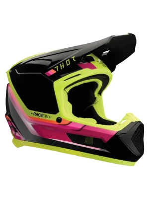 Kask enduro Thor Youth Fleet czarno-różowy-fluo