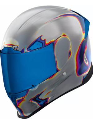 Kask integralny Icon Airframe Pro Reentry srebrno-niebieski