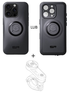 Zestaw na motocykl: etui na telefon iPhone 16 Pro + mocowanie SP Connect
