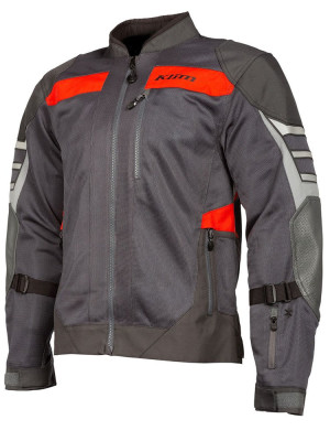 Kurtka motocyklowa tekstylna Klim Induction Pro szaro-czerwona