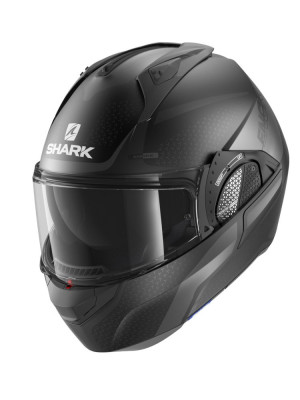 Kask szczękowy Shark EVO-GT Encke czarno szary matowy