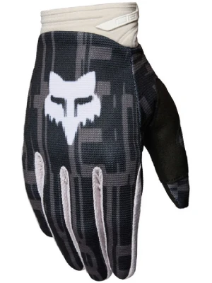 Rękawice cross Fox 180 Diffuse Se czarno-białe