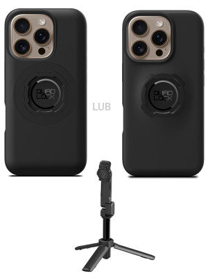 Zestaw: etui na telefon iPhone 16 Pro + statyw/ selfie stick Quad Lock