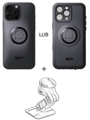 Zestaw do samochodu: etui na telefon iPhone 16 Pro Max + mocowanie SP Connect