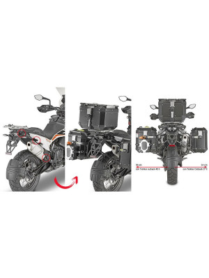 Stela Givi One-Fit pod kufry boczne Trekker Outback Monokey Cam-Side do KTM 790 Adventure/ R (19-20)