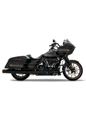 Tłumiki motocyklowe Rinehart Racing 4.5" HP45 XL do wybranych modeli Harley Davidson Touring czarne/brązowe matowe