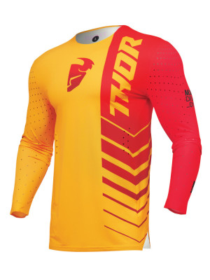 Bluza enduro Thor Prime Analog czerwono-żółta